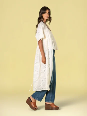 Kimono Bordado Inglês