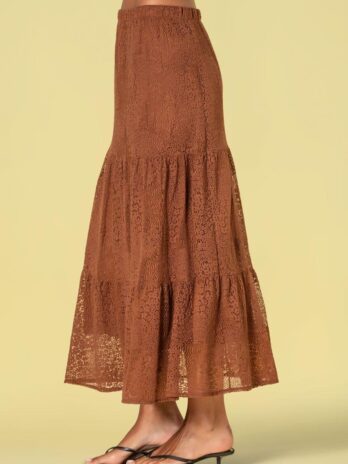 Saia Perfurada Elástico Cintura