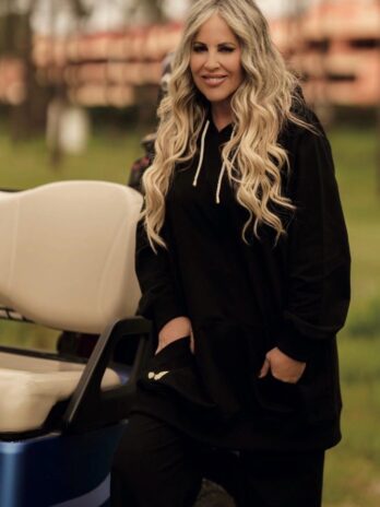 Hoodie Camisola Asas Lantejoulas Costas