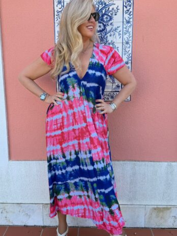 Vestido Licra Fria Alça Leque