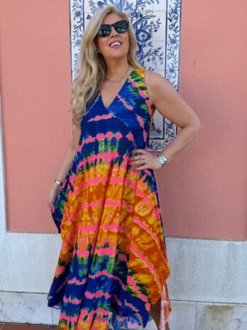 Vestido Licra Fria Borboleta