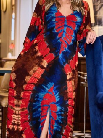 Vestido / Kaftan Licra Fria C/ Atilho / Abertura