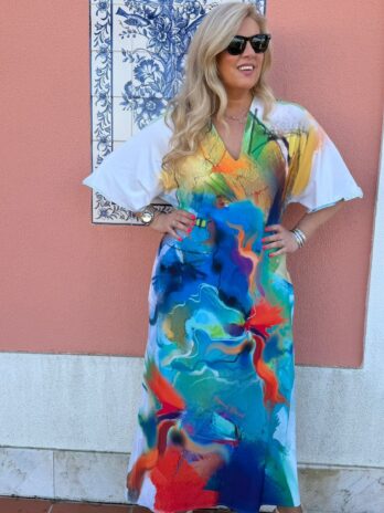Vestido Kaftan C/ Bolsos