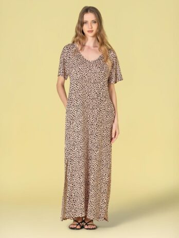 Vestido Licra Fria Animal Print