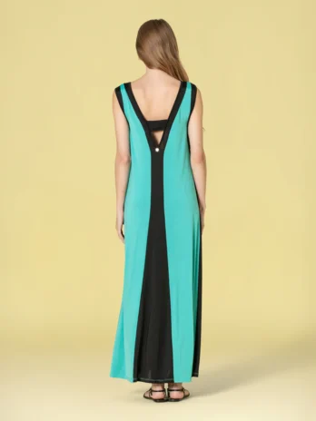 Vestido Dupla Cor Licra Fria
