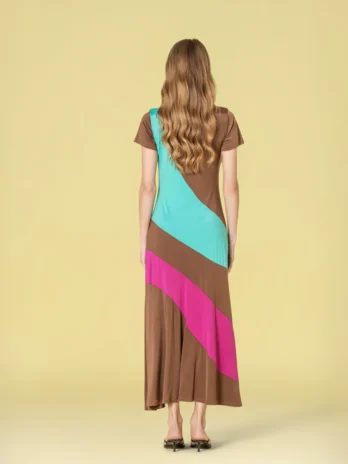 Vestido Licra Fria Tripla Cor