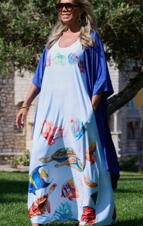 Vestido Licra Premium Oversize Alça Larga