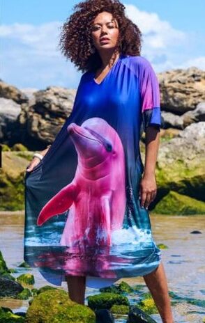 Vestido Kaftan Licra Premium Corte Manga