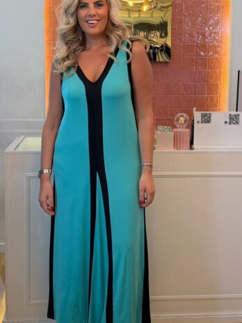 Vestido Dupla Cor Licra Fria