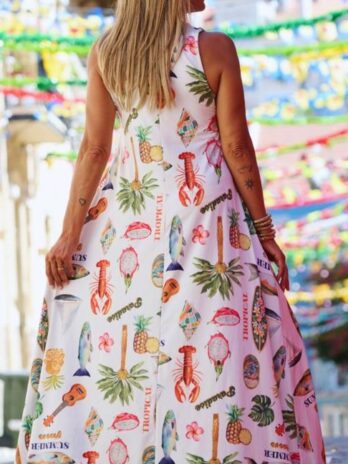 Vestido Alça Larga Santos Populares