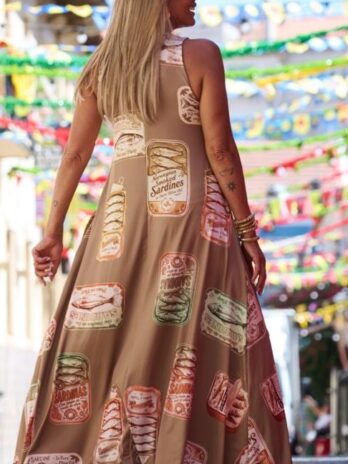 Vestido Alça Larga Santos Populares