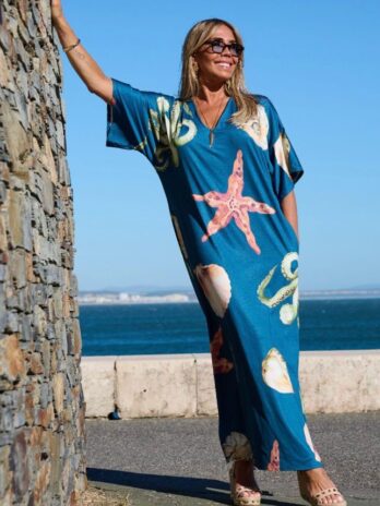 Vestido Premium Manga Kaftan