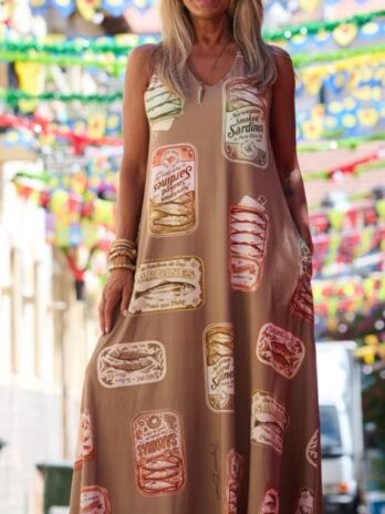 Vestido Alça Larga Santos Populares