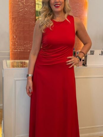 Vestido Licra Franzido Lado
