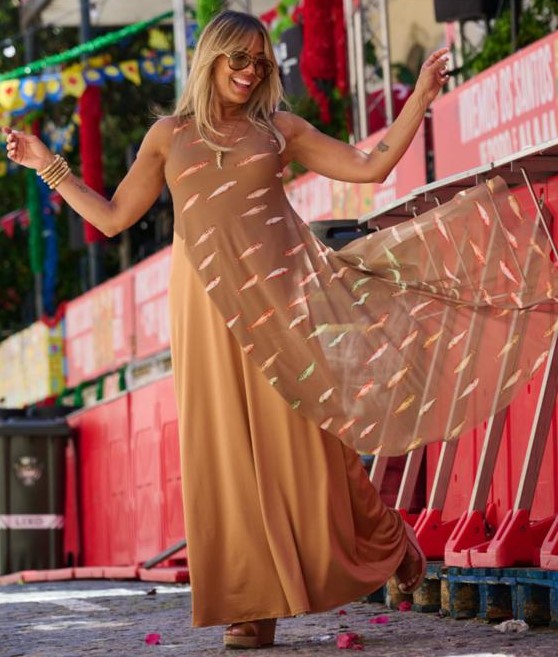 Vestido C/ Tule Sardinhas
