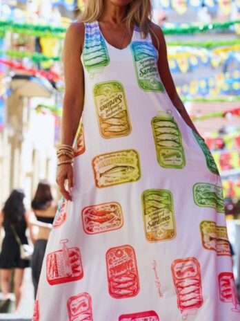 Vestido Alça Larga Santos Populares