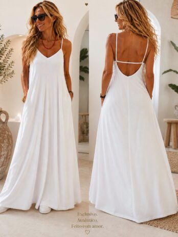 Vestido Licra Fria Corte Direito