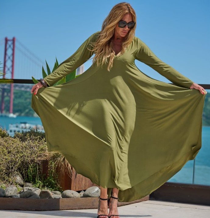 Vestido Licra Fria Oversize