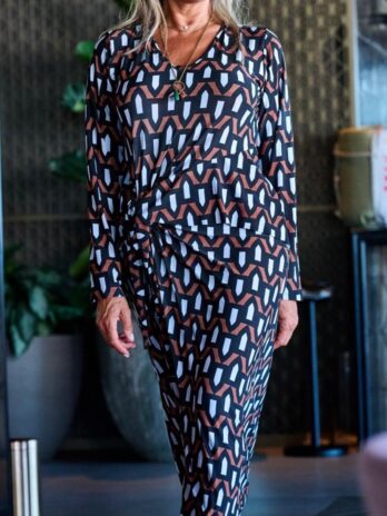 Vestido Licra Fria C/ Laçada Folho