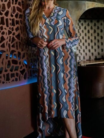 Vestido Licra Fria Assimétrico