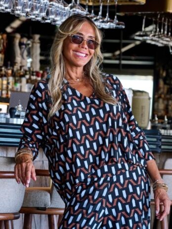 Túnica Licra Fria Estampada C/ Punho