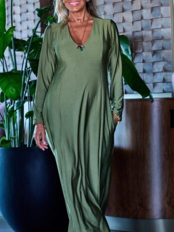 Vestido Licra Fria Decote V