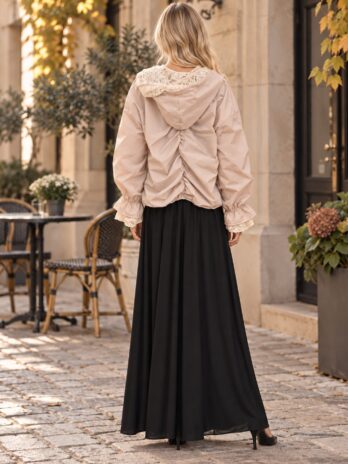 Bomber Capuz Franzido C/ Renda