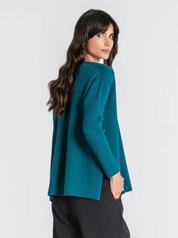Camisola Canelada Decote V