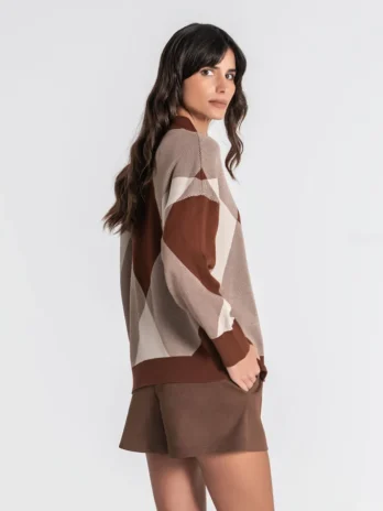 Camisola Gola Polo Losangos