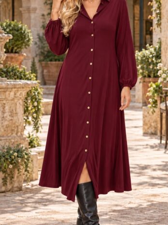 Vestido Exclusivo Camiseiro Evase