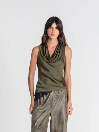 Top Acetinada C/ Renda