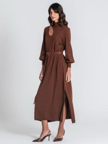 Vestido Lurex C/ Cinto