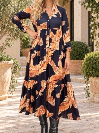 Vestido Exclusivo Gola Padre C/ Botões