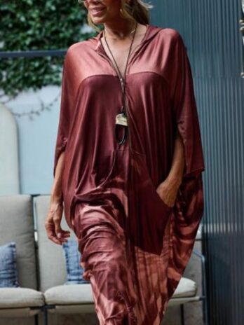 Kaftan / Kimono Licra Premium C/ Fecho / Capuz