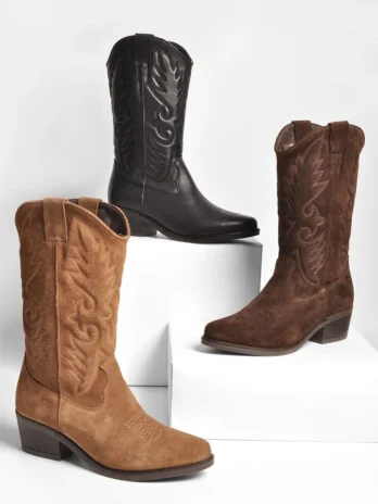 Bota Texana Camurça