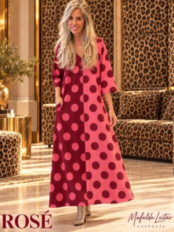 Vestido Licra Fria Contrastes