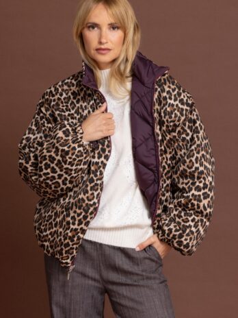 Blusão Dupla Face Animal Print