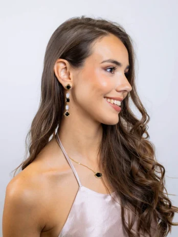 Brincos de Linha Brilhante
